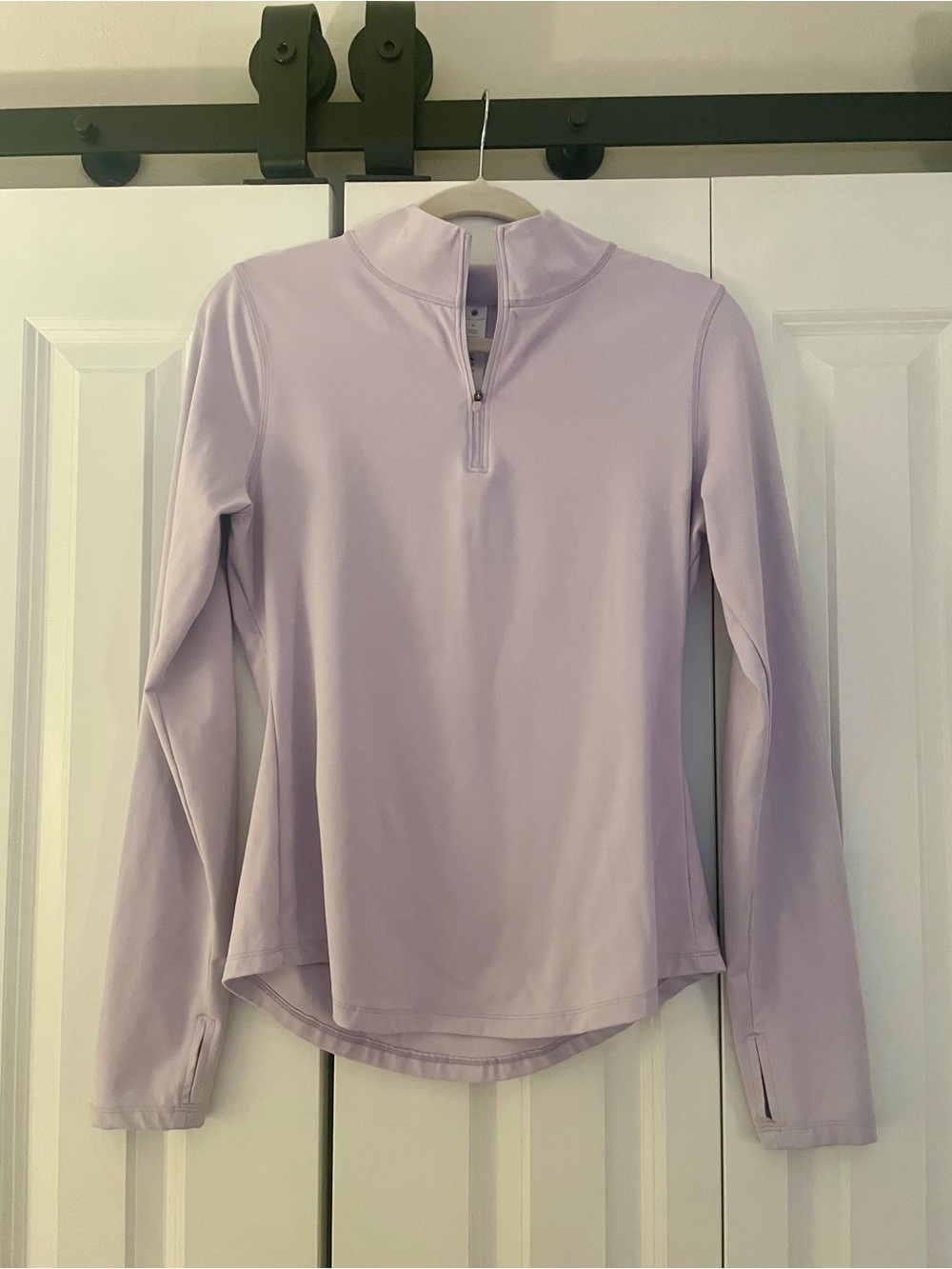 Yogalicious Lilac Quarter-Zip Long Sleeve Top